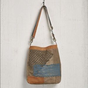 MONA B Chiffon Patch Tote